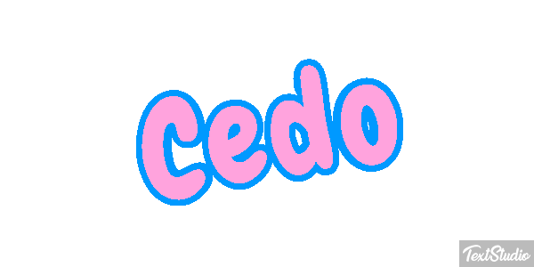 Cedo Efeito do texto