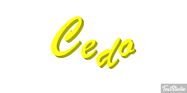 Cedo Efeito do texto