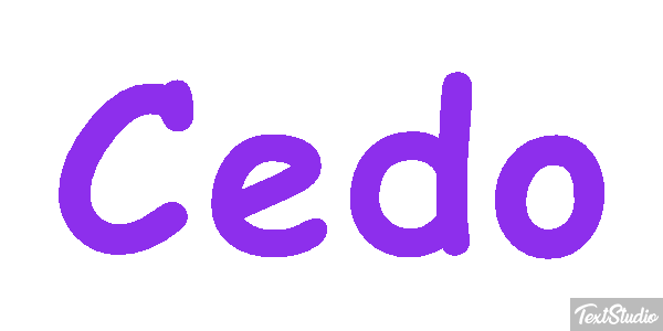 Cedo Efeito do texto