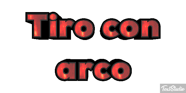 Tiro con arco Efecto de texto