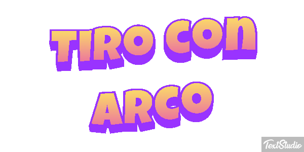 Tiro con arco Efecto de texto