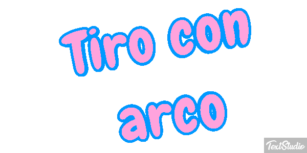 Tiro con arco Efecto de texto