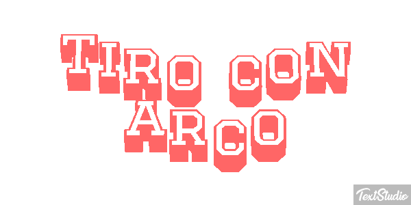 Tiro con arco Efecto de texto