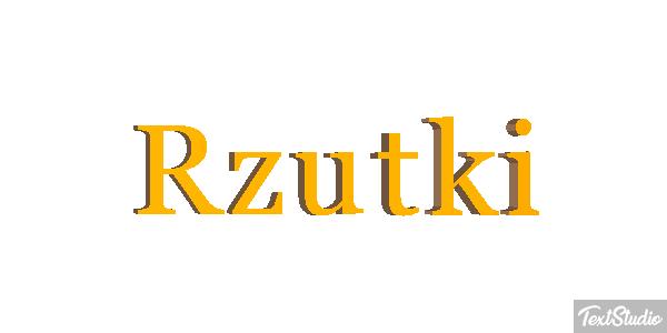 Rzutki Efekt tekstowy