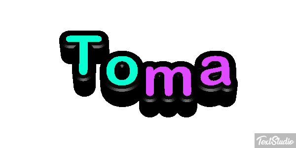 Toma Text effect