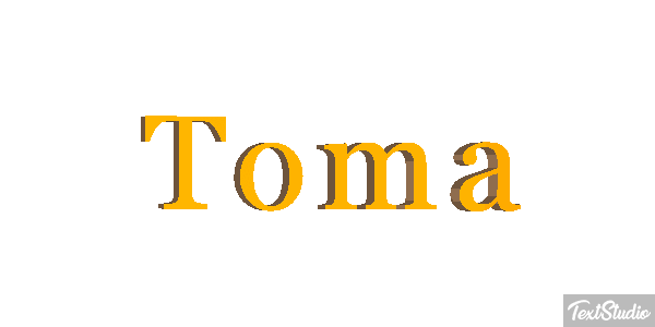 Toma Text effect