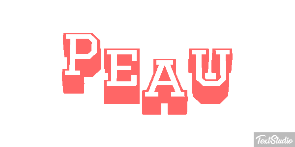 Peau Text effect