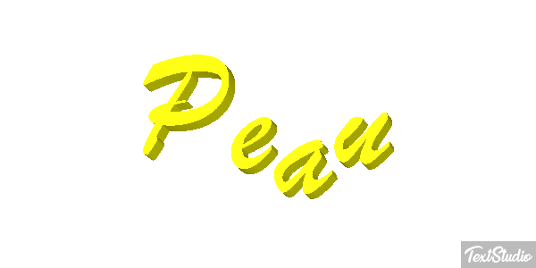 Peau Text effect