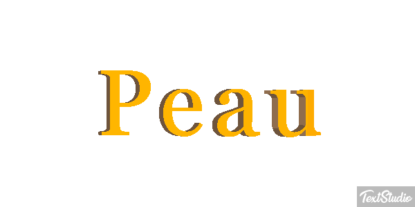 Peau Text effect