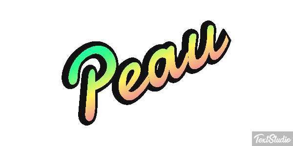 Peau Text effect