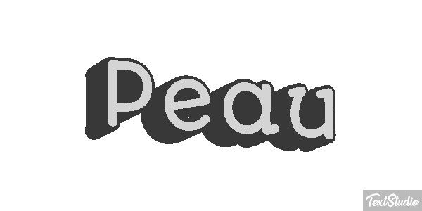 Peau Text effect