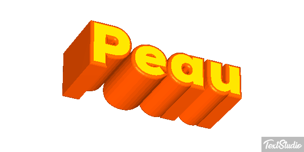 Peau Text effect