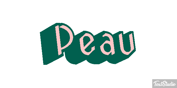 Peau Text effect