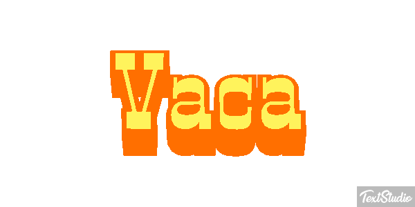 Vaca Texteffekt
