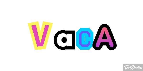 Vaca Texteffekt