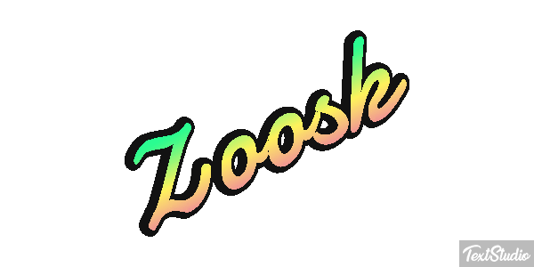 Zoosk Text effect