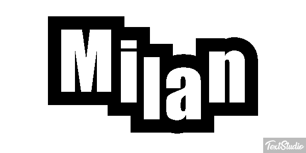 Milan Effetto testo
