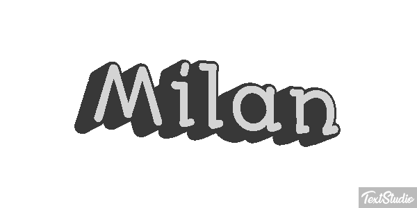 Milan Effetto testo