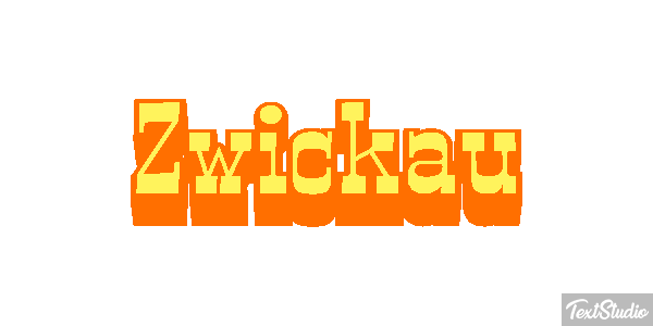 Zwickau Efeito do texto
