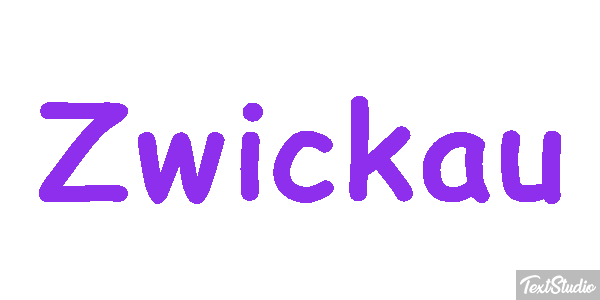 Zwickau Efeito do texto