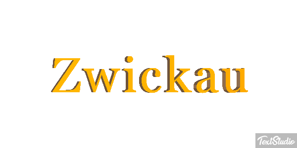 Zwickau Efeito do texto
