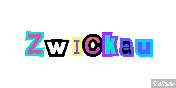 Zwickau Efeito do texto