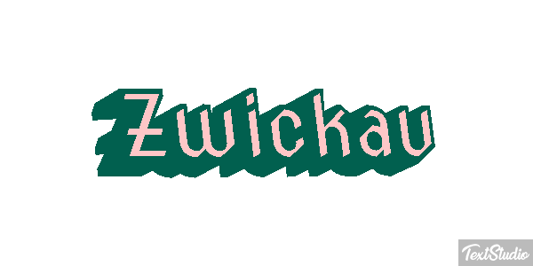 Zwickau Efeito do texto