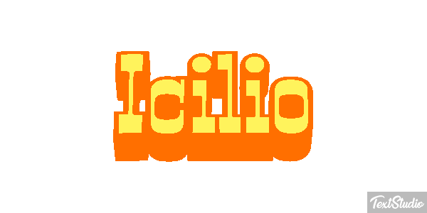 Icilio Text effect