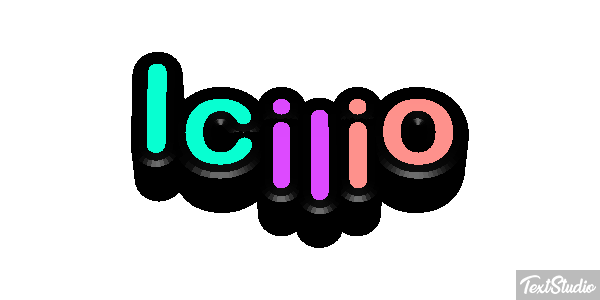Icilio Text effect