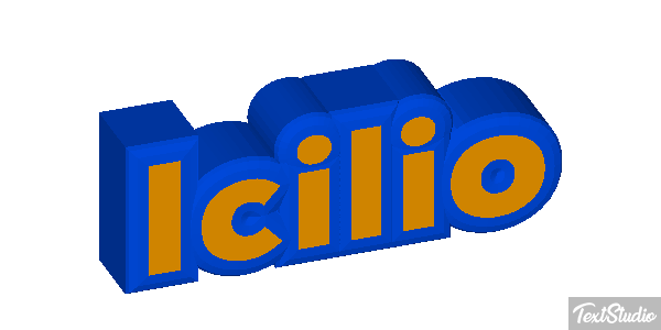 Icilio Text effect
