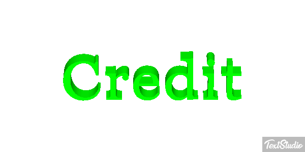 Credit Effetto testo
