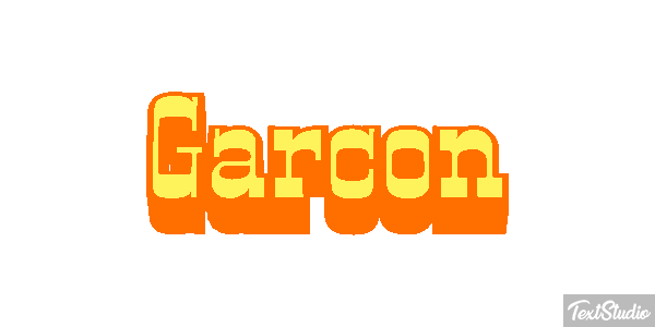 Garçon Effet de texte