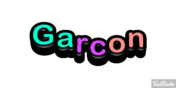 Garçon Effet de texte
