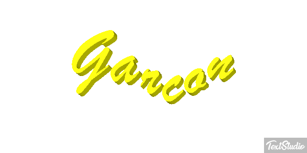 Garçon Effet de texte