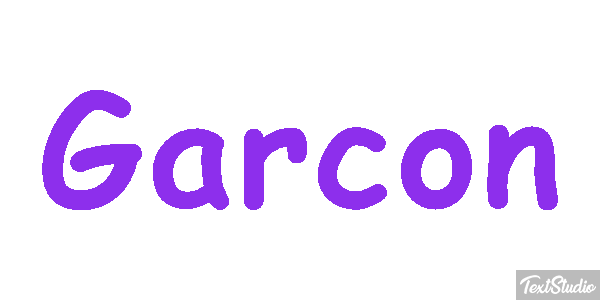 Garçon Effet de texte
