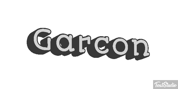 Garçon Effet de texte