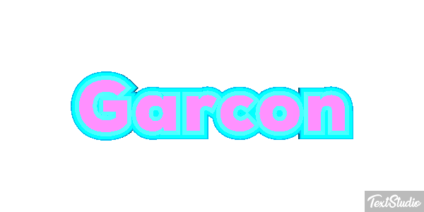 Garçon Effet de texte