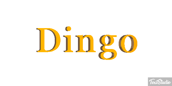 Dingo Efecto de texto
