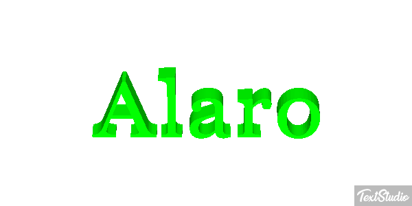 Alaró Текстовый эффект