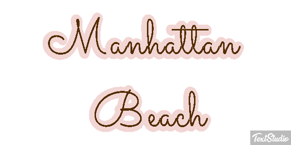 Manhattan Beach Efekt tekstowy