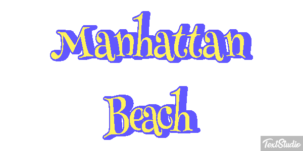 Manhattan Beach Efekt tekstowy