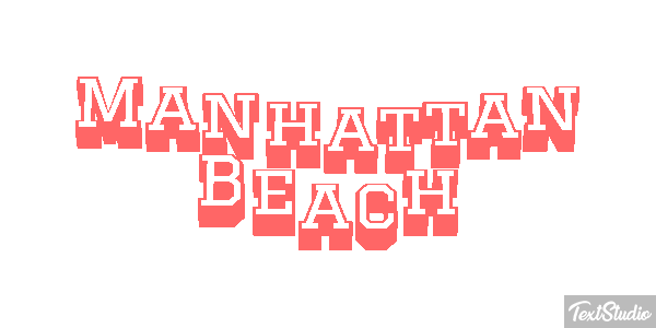 Manhattan Beach Efekt tekstowy