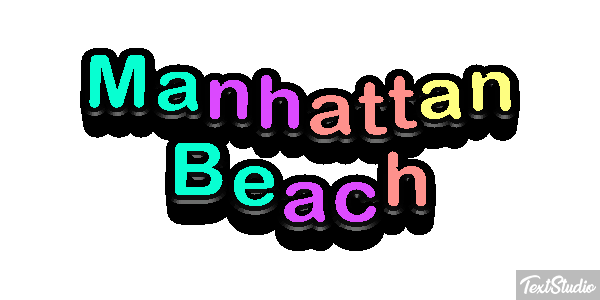 Manhattan Beach Efekt tekstowy