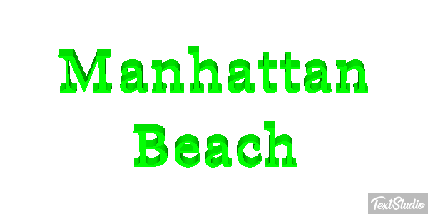Manhattan Beach Efekt tekstowy