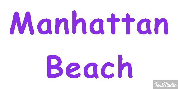 Manhattan Beach Efekt tekstowy