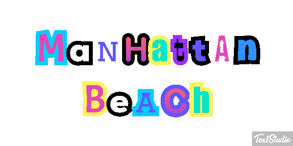 Manhattan Beach Efekt tekstowy