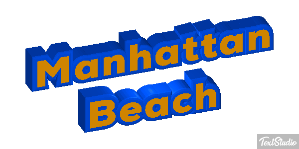 Manhattan Beach Efekt tekstowy