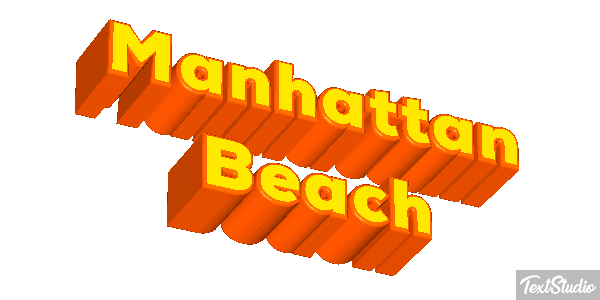 Manhattan Beach Efekt tekstowy