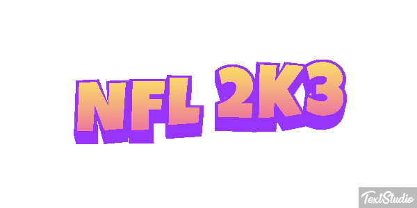 NFL 2K3 Efekt tekstowy