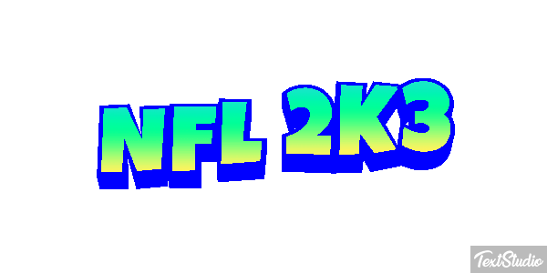 NFL 2K3 Efekt tekstowy